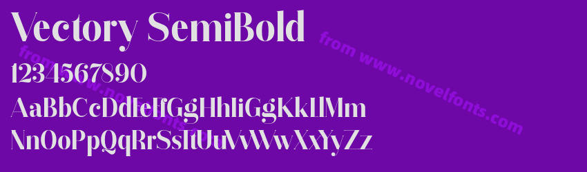 Vectory SemiBoldPreview Vectory SemiBoldPreview