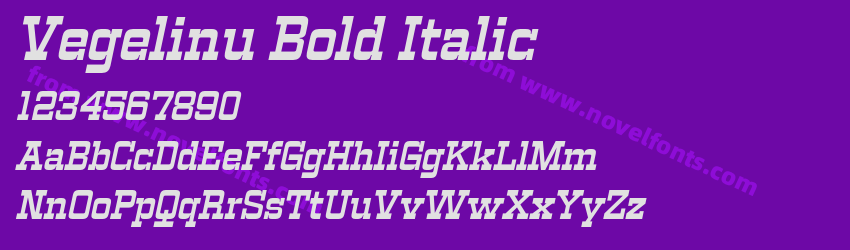 Vegelinu Bold ItalicPreview Vegelinu Bold ItalicPreview