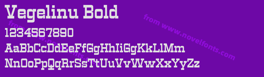 Vegelinu BoldPreview Vegelinu BoldPreview