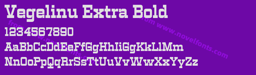Vegelinu Extra BoldPreview Vegelinu Extra BoldPreview