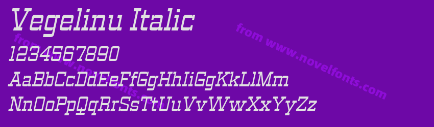 Vegelinu ItalicPreview Vegelinu ItalicPreview