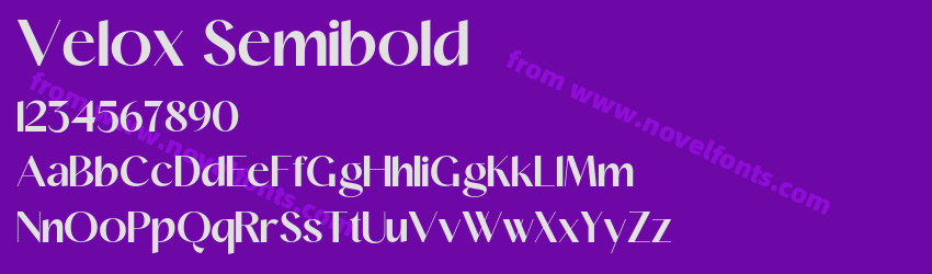 Velox SemiboldPreview Velox SemiboldPreview