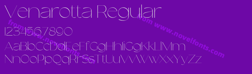 Venarotta RegularPreview Venarotta RegularPreview