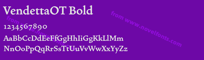 VendettaOT BoldPreview VendettaOT BoldPreview