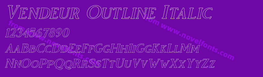 Vendeur Outline ItalicPreview Vendeur Outline ItalicPreview