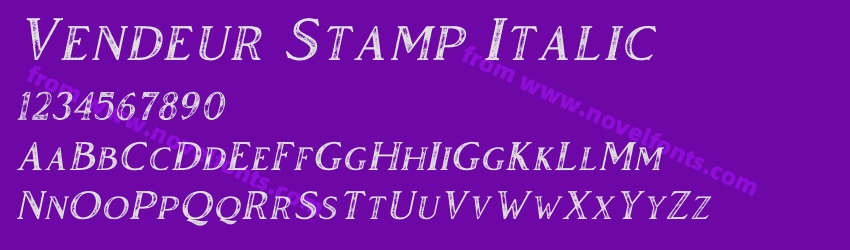 Vendeur Stamp ItalicPreview Vendeur Stamp ItalicPreview