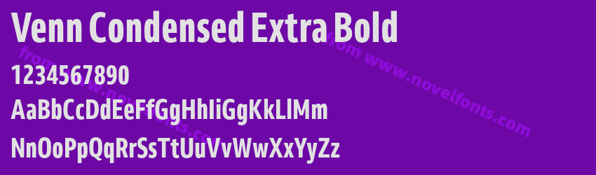 Venn Condensed Extra BoldPreview Venn Condensed Extra BoldPreview