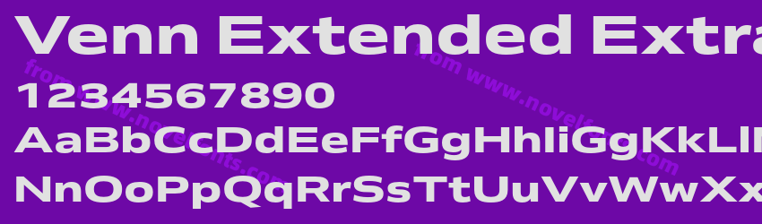 Venn Extended Extra BoldPreview Venn Extended Extra BoldPreview