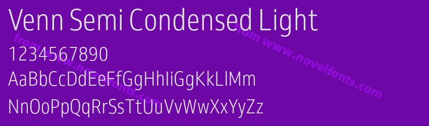 Venn Semi Condensed LightPreview
