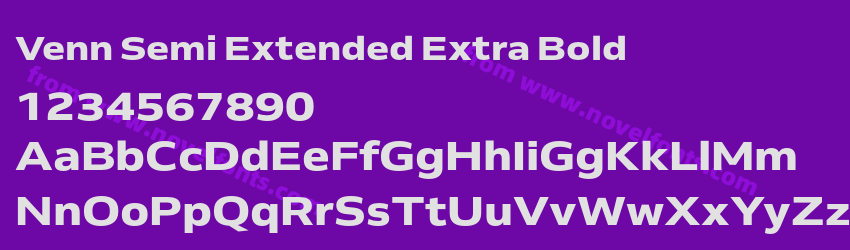 Venn Semi Extended Extra BoldPreview Venn Semi Extended Extra BoldPreview
