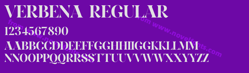 Verbena RegularPreview Verbena RegularPreview