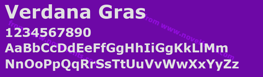 Verdana GrasPreview Verdana GrasPreview