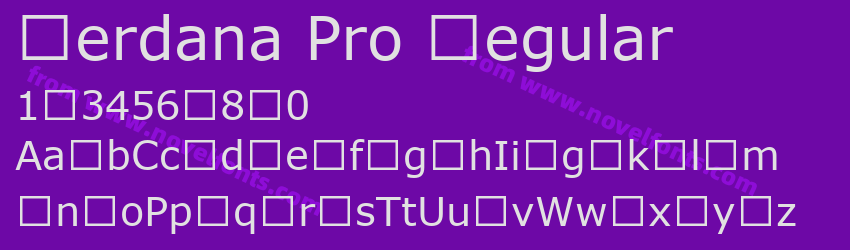 Verdana Pro RegularPreview