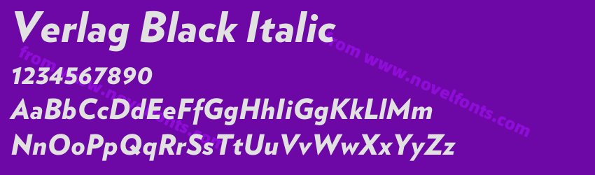 Verlag Black ItalicPreview Verlag Black ItalicPreview