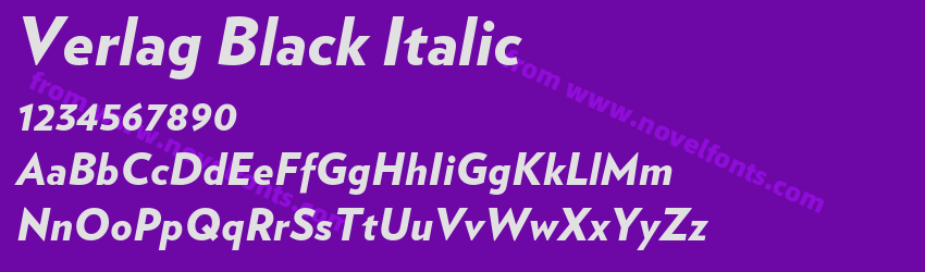 Verlag Black ItalicPreview Verlag Black ItalicPreview