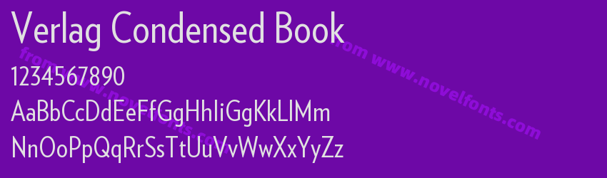 Verlag Condensed BookPreview Verlag Condensed BookPreview
