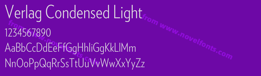 Verlag Condensed LightPreview Verlag Condensed LightPreview