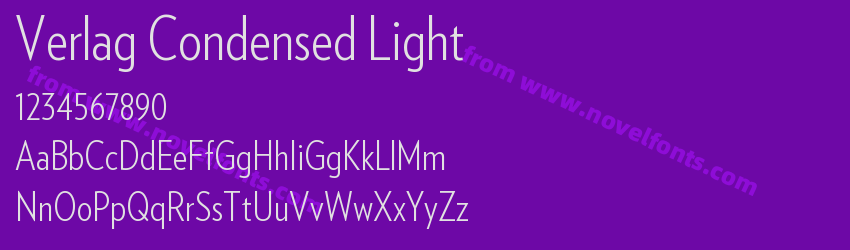 Verlag Condensed LightPreview Verlag Condensed LightPreview