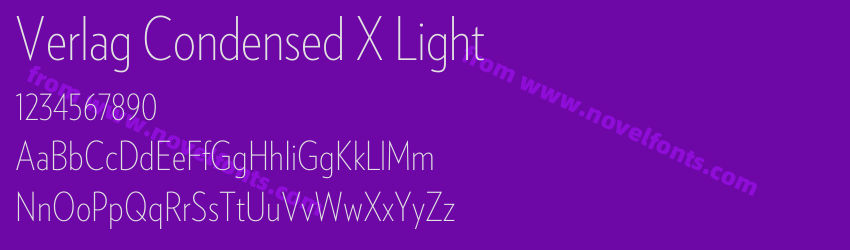 Verlag Condensed X LightPreview Verlag Condensed X LightPreview