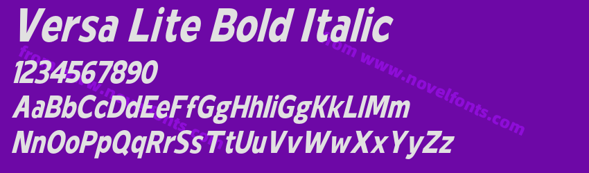 Versa Lite Bold ItalicPreview Versa Lite Bold ItalicPreview