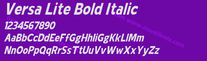 Versa Lite Bold ItalicPreview Versa Lite Bold ItalicPreview