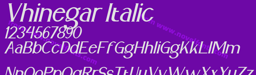 Vhinegar ItalicPreview Vhinegar ItalicPreview