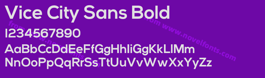Vice City Sans BoldPreview Vice City Sans BoldPreview