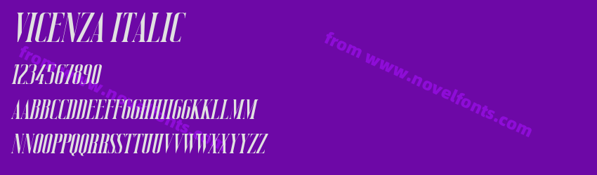 Vicenza ItalicPreview Vicenza ItalicPreview