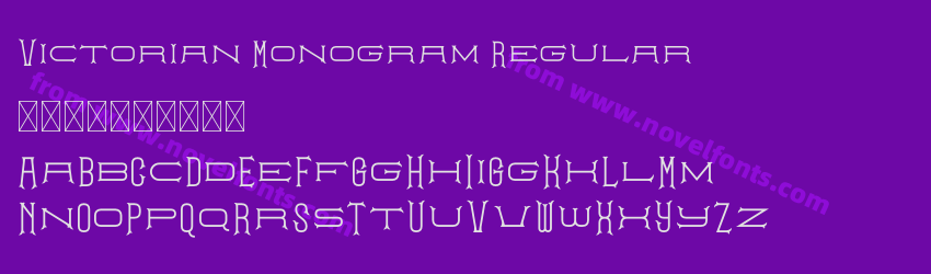 Victorian Monogram RegularPreview Victorian Monogram RegularPreview