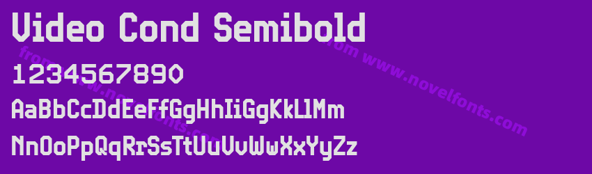 Video Cond SemiboldPreview Video Cond SemiboldPreview