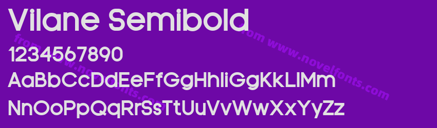 Vilane SemiboldPreview Vilane SemiboldPreview