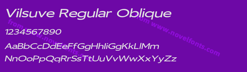 Vilsuve Regular ObliquePreview Vilsuve Regular ObliquePreview