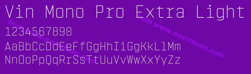 Vin Mono Pro Extra LightPreview Vin Mono Pro Extra LightPreview