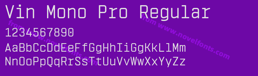 Vin Mono Pro RegularPreview Vin Mono Pro RegularPreview