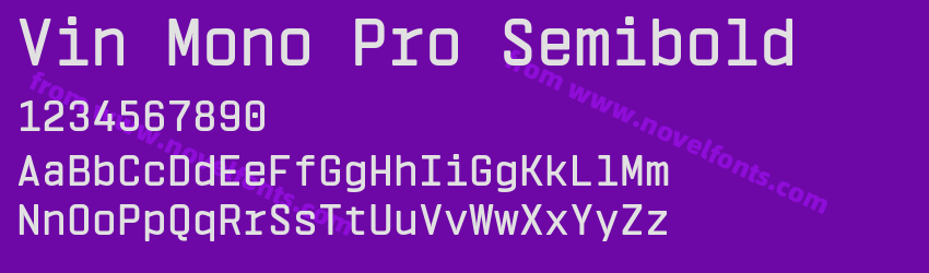 Vin Mono Pro SemiboldPreview
