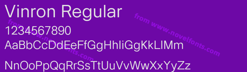 Vinron RegularPreview Vinron RegularPreview