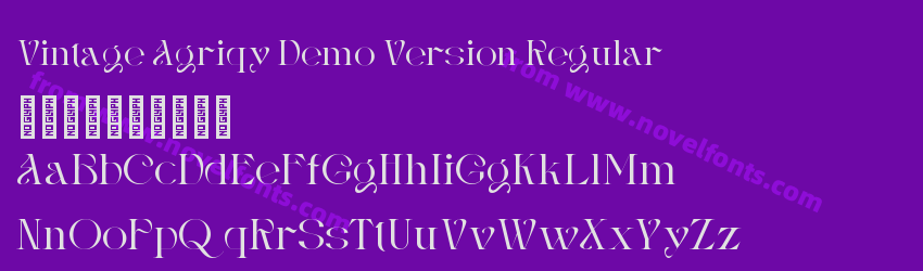 Vintage Agriqy Demo Version RegularPreview