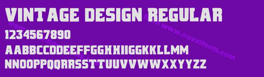 Vintage Design RegularPreview Vintage Design RegularPreview