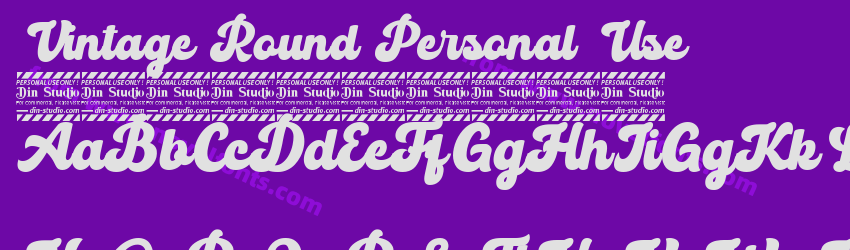 Vintage Round Personal UsePreview Vintage Round Personal UsePreview