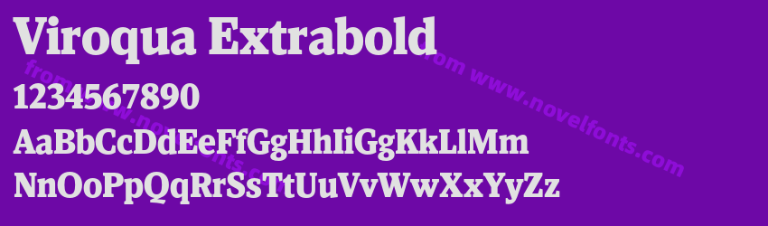 Viroqua ExtraboldPreview Viroqua ExtraboldPreview
