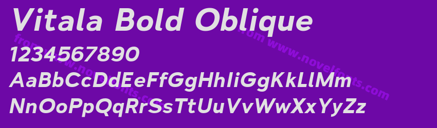 Vitala Bold ObliquePreview