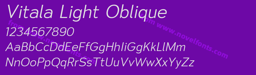 Vitala Light ObliquePreview Vitala Light ObliquePreview