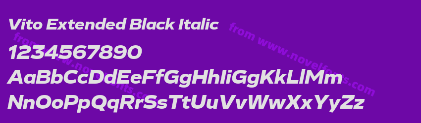 Vito Extended Black ItalicPreview Vito Extended Black ItalicPreview
