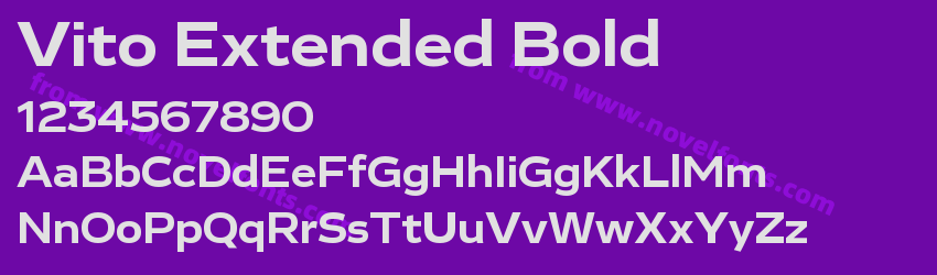 Vito Extended BoldPreview Vito Extended BoldPreview