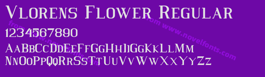 Vlorens Flower RegularPreview Vlorens Flower RegularPreview