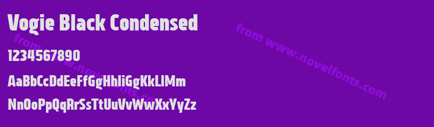 Vogie Black CondensedPreview Vogie Black CondensedPreview