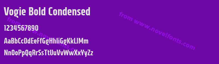 Vogie Bold CondensedPreview Vogie Bold CondensedPreview