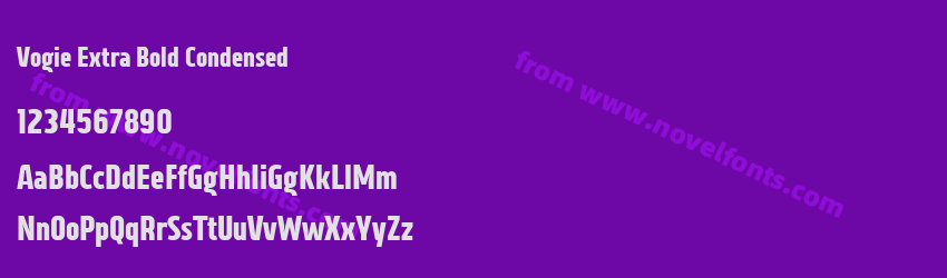 Vogie Extra Bold CondensedPreview Vogie Extra Bold CondensedPreview