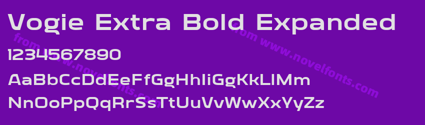 Vogie Extra Bold ExpandedPreview Vogie Extra Bold ExpandedPreview