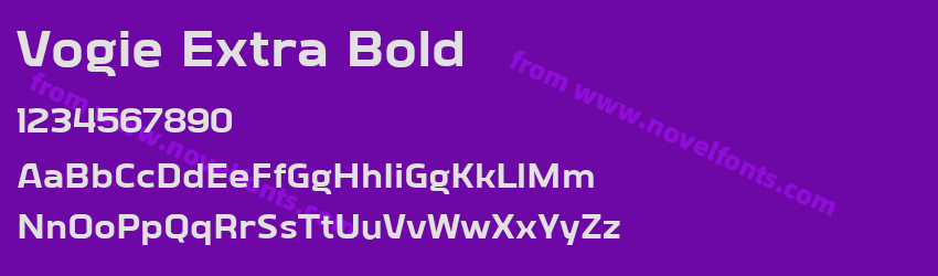 Vogie Extra BoldPreview Vogie Extra BoldPreview